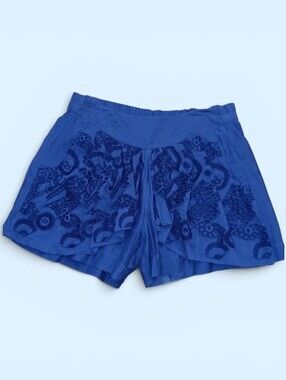 Blue Embroidered Women’s Skirt/shorts